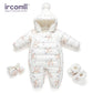 Baby Winter Duck Down Romper – Fleece Cartoon Jumpsuit