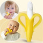 Banana-Shaped Baby Teether – Silicone Training Toothbrush, BPA-Free Chew Ring for Teething Relief