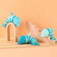 Buckle Slug & Shark Fidget Toy – Colorful Stress Relief Squishy for Kids & Adults