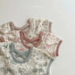 Korean Baby Outfit – 0-1Y Floral Knit Cotton 2-Piece Set