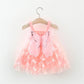 Baby Girl Princess Party Dress – Back Bow & Wing Embroidery Mesh Outfit (0-3Y)