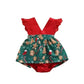 Baby Girl Summer Romper – Lace Floral Sleeve Jumpsuit with Headband (0-18M)