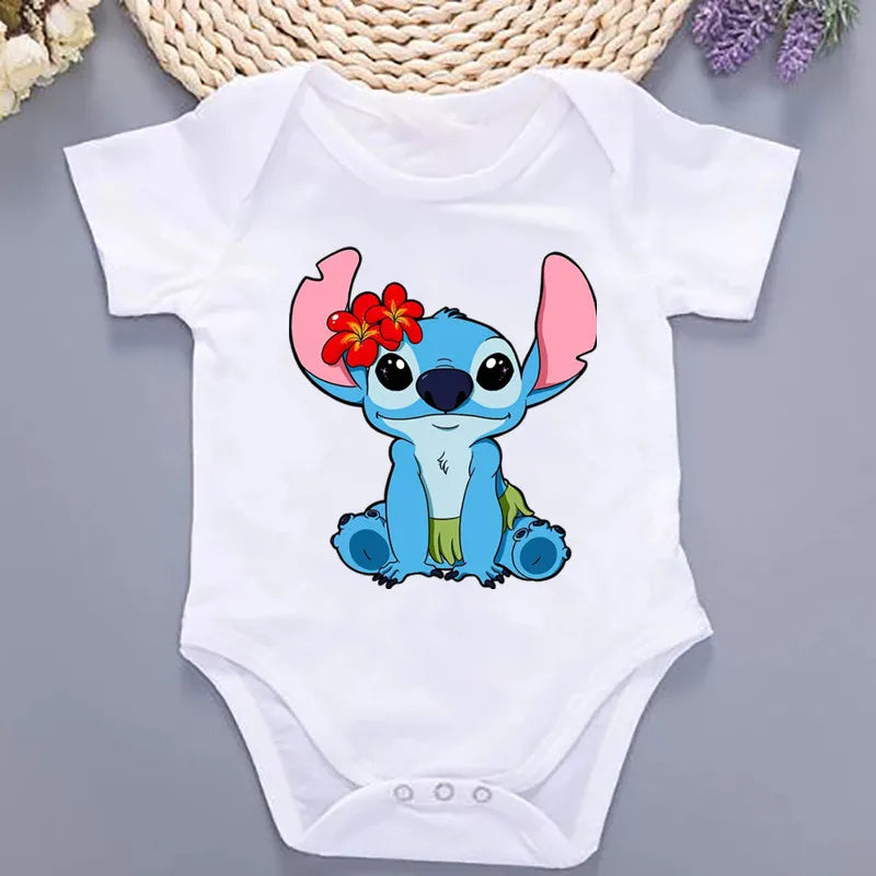 Kawaii Print Summer Baby Bodysuit – 100% Cotton One-Piece Jumpsuit