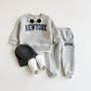 Winter Newborn Outfit – 2PCS Thick Plush Letter Print Set