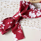 Floral Striped Bow Dress – Cute Baby Girl Outfit with Headscarf