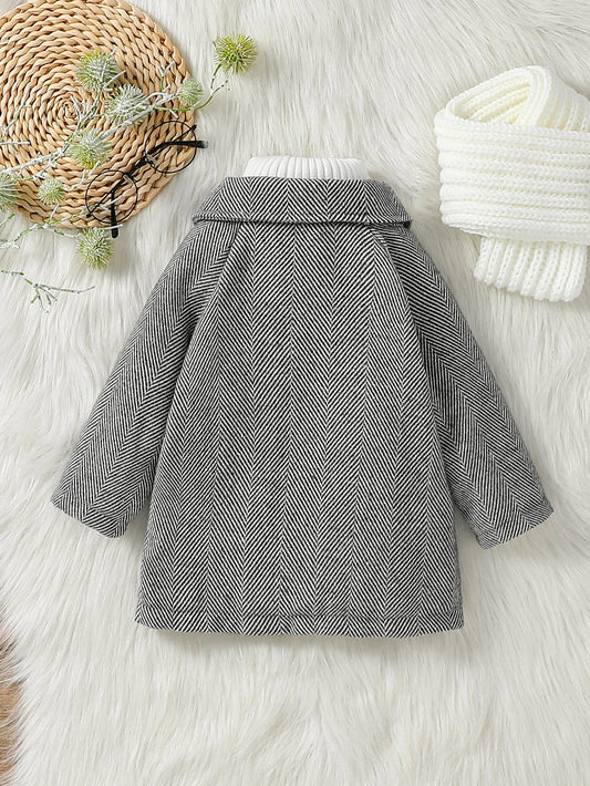 Baby Boys' Jacket – Plush Long Sleeve Buttoned Outerwear (1-3Y)
