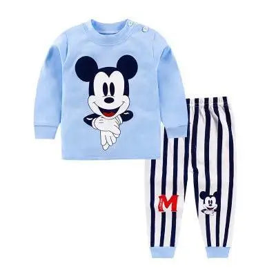0-4Y Cotton Cartoon Pajama Set – Cozy 2-Piece Outfit