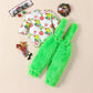Long Sleeve Ball Print Romper & Suspender Pants Set (0-2Y)