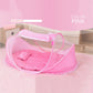Portable Baby Bed with Folding Mosquito Net & Pillow – Newborn Cradle Mesh Tent