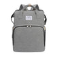 Dual-Use Folding Mummy Bag – Large Capacity Maternal & Infant Backpack