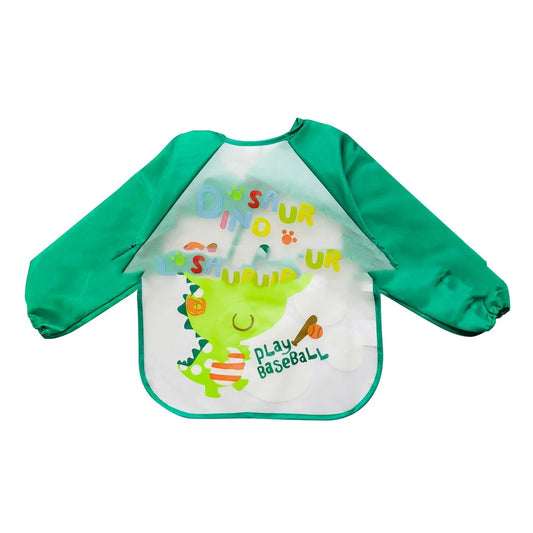 Yellow EVA Waterproof Long-Sleeve Baby Bib