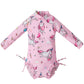 Baby Girl Long-Sleeve Swimsuit – Sun Protection & Stretch Fit