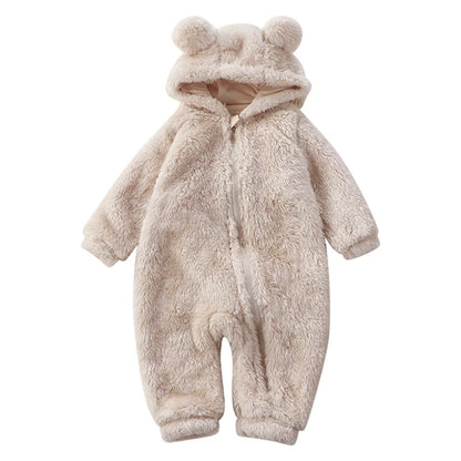 Winter Baby Clothes Cute Cartoon Bear Baby Rompers Pajamas