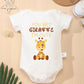 Cute Baby Jumpsuit – Cartoon Giraffe Print Summer Onesie for Boys & Girls