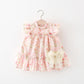 Baby Girl Summer Princess Dress – Floral Lace Outfit with Bag