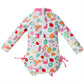 Baby Girl Long-Sleeve Swimsuit – Sun Protection & Stretch Fit