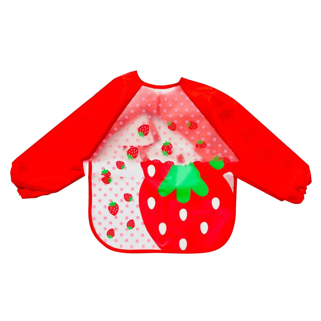 Yellow EVA Waterproof Long-Sleeve Baby Bib