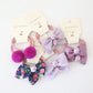 10-Piece Baby Hair Band Set – Cartoon Dot Bows & Flower Rubber Bands for Kids