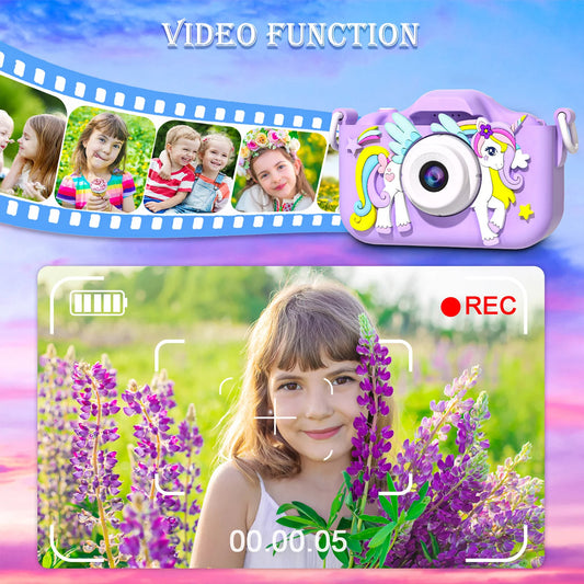 Mini Kids Digital Camera – 1080P HD Screen with Music & Games