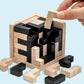 3D Wooden Interlocking Puzzle – Creative Educational Brain Teaser Toy for Kids