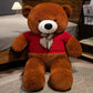 Bow Bear Plush – Soft Stuffed Teddy in Sweater Gift