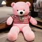 Bow Bear Plush – Soft Stuffed Teddy in Sweater Gift