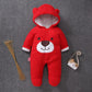 Winter Baby Footies – Warm Cotton Outfit for Newborns (3-12M)