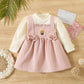 Autumn Princess Dress & Strap Set – Stylish Baby Girl Outfit