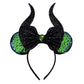 Sparkly Sequin Bow Ear Headband – Cute Cosplay & Party Hair Accessory