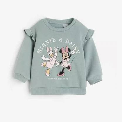 Minnie Girls 2-Piece Full Print Sweatshirt & Pants Set