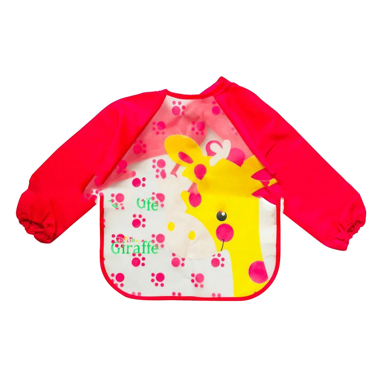 Yellow EVA Waterproof Long-Sleeve Baby Bib