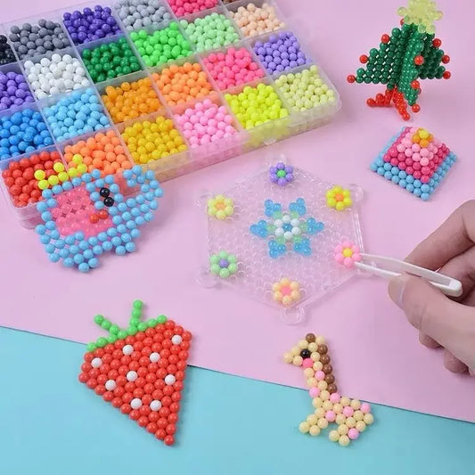 Water Spray Crystal Bead Puzzle – 3D Handmade Magic Toy for Kids