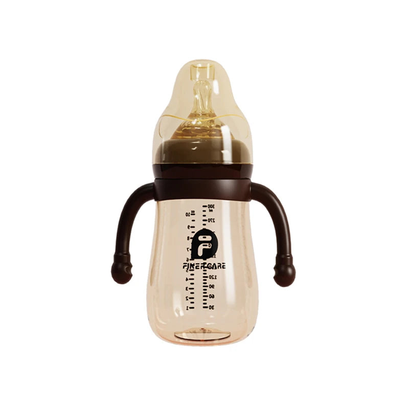 210/300ML Wide-Mouth Baby Bottle – BPA-Free with Handle for Newborns