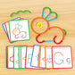 Wooden Sticks & Rings Puzzle – Montessori Educational Toy for Kids 3+