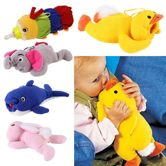 Plush Baby Bottle Cover – Soft Nursing Pouch for Milk & Water Bottles