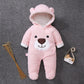 Winter Baby Footies – Warm Cotton Outfit for Newborns (3-12M)