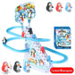 Electric Duck Race Track – LED Musical Climbing & Sliding Toy for Kids