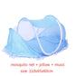 Portable Baby Bed with Folding Mosquito Net & Pillow – Newborn Cradle Mesh Tent