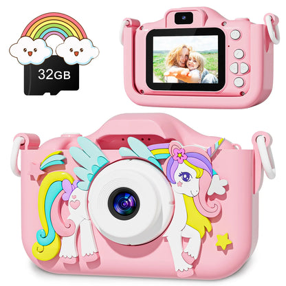 Mini Kids Digital Camera – 1080P HD Screen with Music & Games