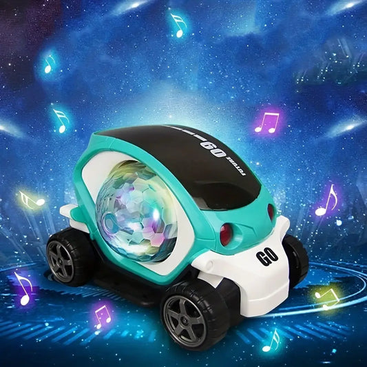 3D Rotating Musical Car – Electric Light-Up Auto-Spinning Toy for Kids