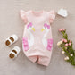 Summer Baby Girl Bodysuit – Cute Cartoon Swan Sleeveless Outfit