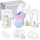 Double Electric Breast Pump – 4 Modes, 9 Levels, 4 Flange Sizes & 10 Storage Bags
