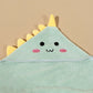 Cartoon Animal Hooded Baby Bath Towel – Soft, Absorbent Coral Velvet