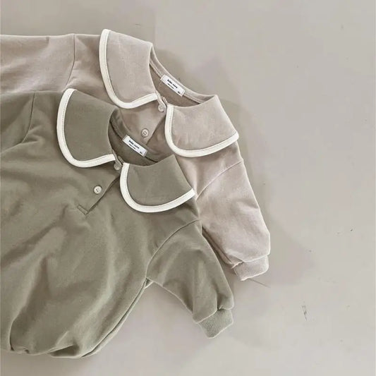 Baby Long Sleeve Bodysuit – Loose Cotton Jumpsuit for Boys & Girls (0-24M)