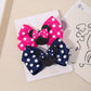 2-Piece Polka Dot Bow Hair Clips  Adorable Toddler Hairpins & Baby Boutique Accessories