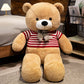 Bow Bear Plush – Soft Stuffed Teddy in Sweater Gift