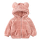 Winter Baby Hoodie – 1-3Y Zipper Jacket with Cute Ear Design
