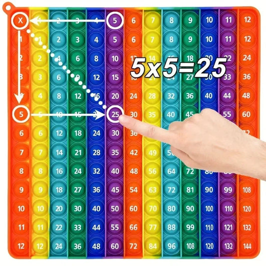 9x9 Multiplication Pop It – Educational Math Fidget Toy for Kids