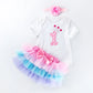 Baby Girl Summer Outfit – Short Sleeve Top & Skirt 2-Piece Set