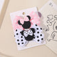 2-Piece Polka Dot Bow Hair Clips  Adorable Toddler Hairpins & Baby Boutique Accessories
